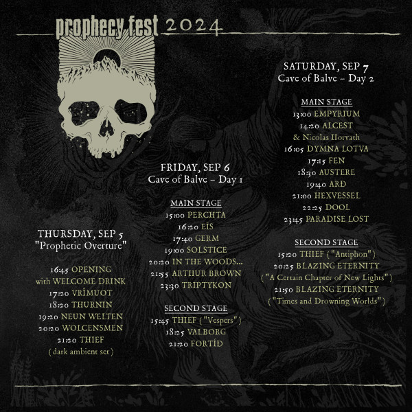 Prophecy Fest 2024 Running Order steht News Metal1.info